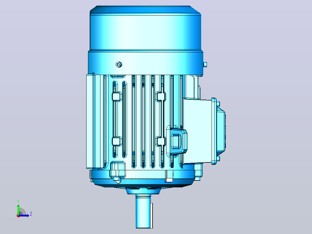 电机- ABB M2BAX90L_B3左视图