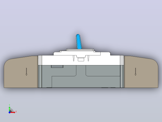 NM5-400 3P塑料外壳式断路器三维模型202401前视缩略图