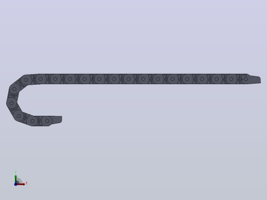 内高18内侧打开型半封闭式拖链[DSL18HT-18-50-R48-20-A4]前视缩略图