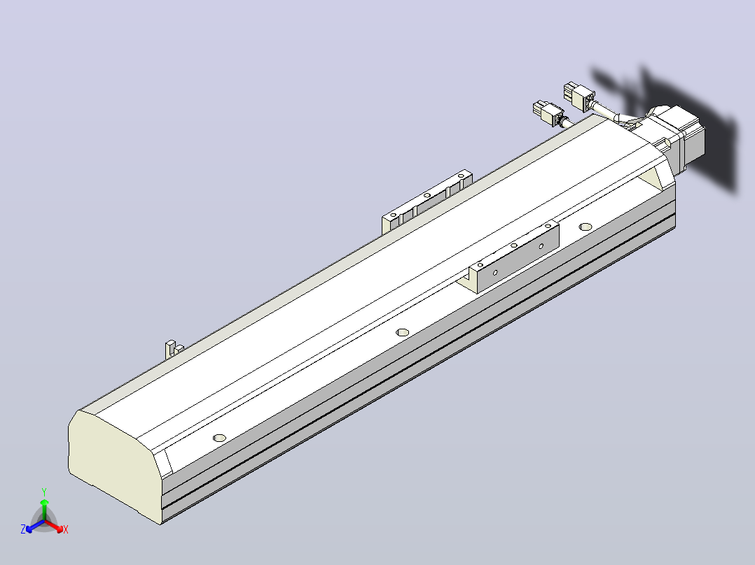 MTH12标准螺杆滑台[MTH12-L#-300-BC-P10-C3]主视图