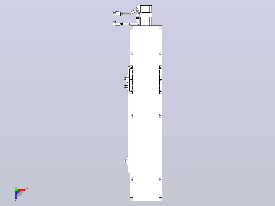 MTH12标准螺杆滑台[MTH12-L#-300-BC-P10-C3]俯视图
