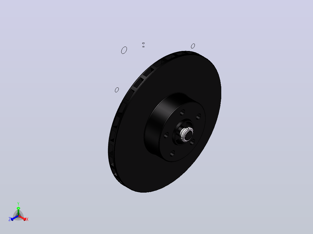 电动汽车盘式制动器结构设计SW+CAD+说明书正等轴测图