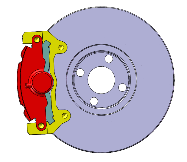 电动汽车盘式制动器结构设计SW+CAD+说明书