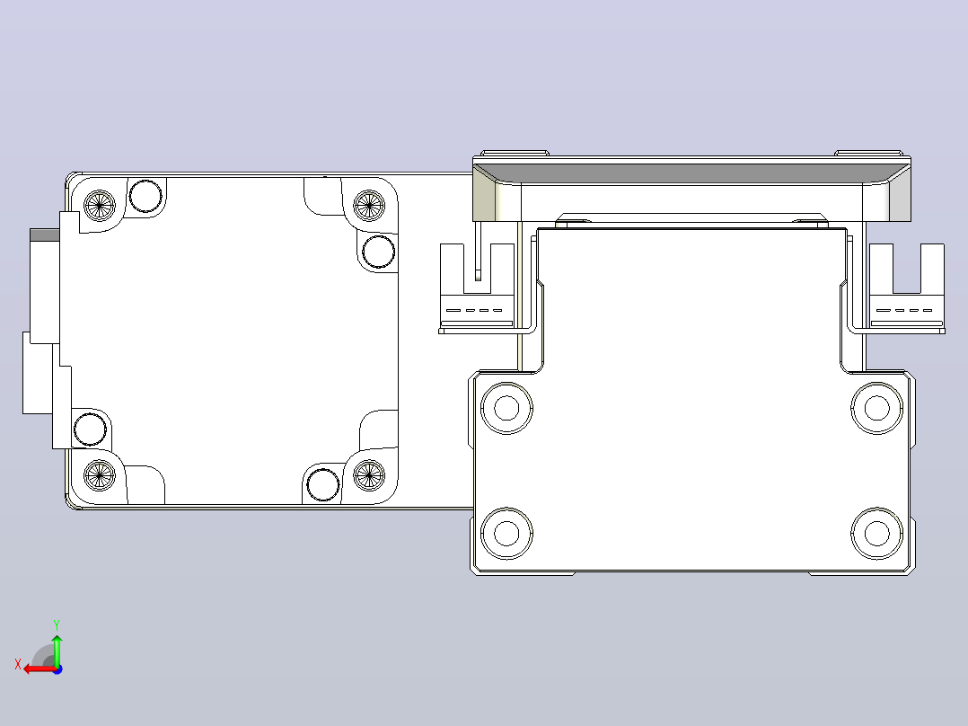 滚珠丝杠直线轴内置导轨TPA-GCR-80-1610C-L50-ML-M20-N3后视图