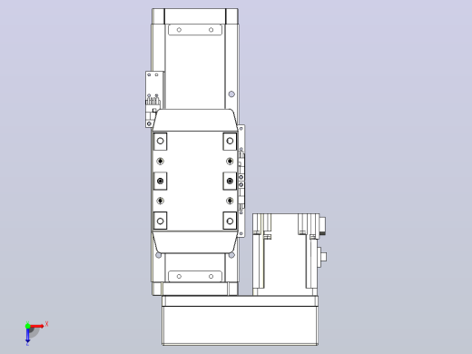 滚珠丝杠直线轴内置导轨TPA-GCR-80-1610C-L50-ML-M20-N3俯视缩略图