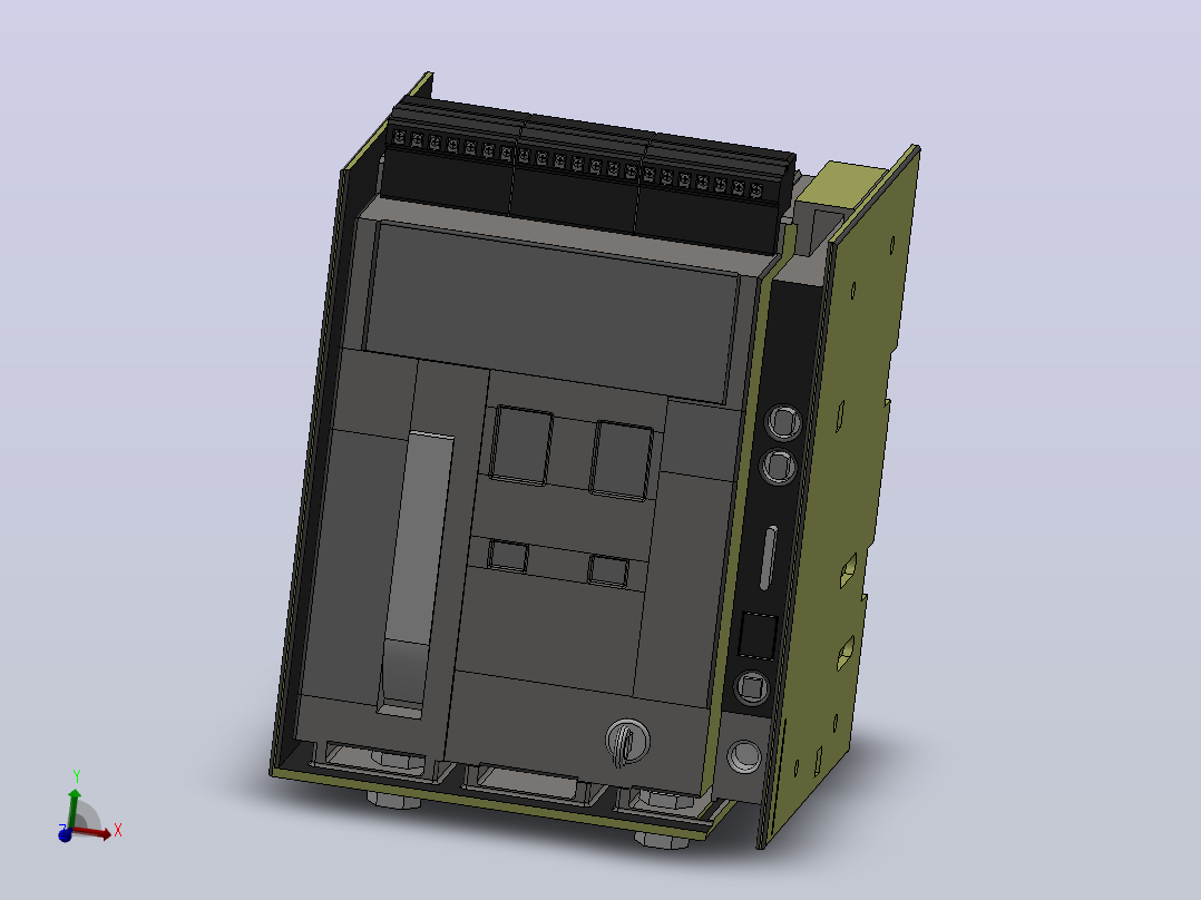 HF1 3极╱4极抽屉式断路器[SACE HF1]，主视图