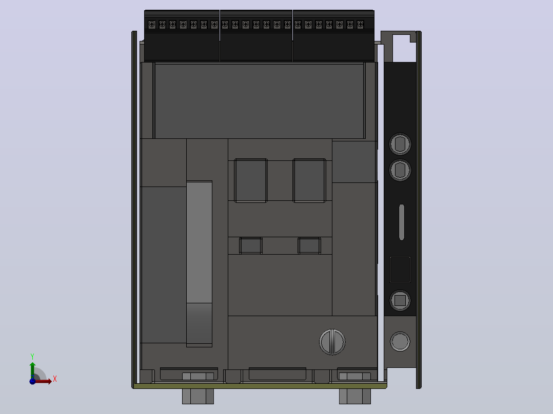 HF1 3极╱4极抽屉式断路器[SACE HF1]，前视图