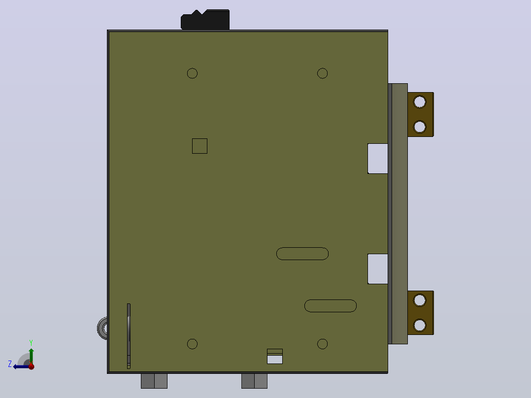 HF1 3极╱4极抽屉式断路器[SACE HF1]，右视图
