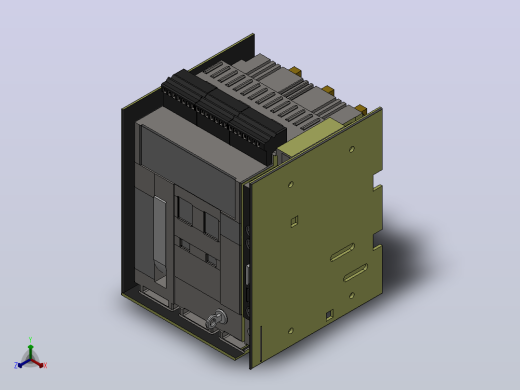 HF1 3极╱4极抽屉式断路器[SACE HF1]，正等轴测缩略图