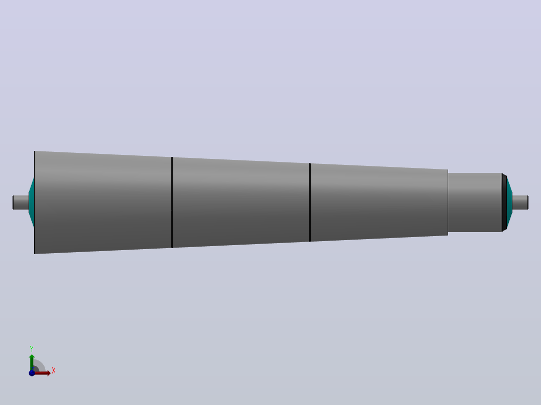 1600系列 无动力锥套辊筒[1.600.HHJ.AFA-W=400],,,左视图