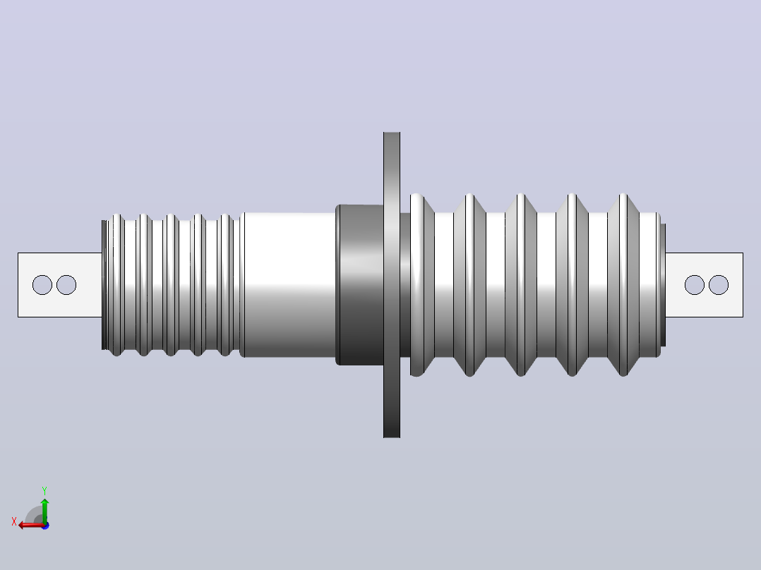 CLB-10KV／200A400A630A1000A户内铝导体穿墙套管[CLB-10╱400]后视图