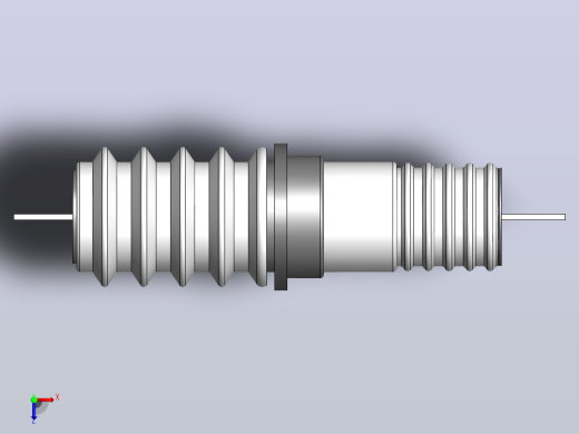 CLB-10KV／200A400A630A1000A户内铝导体穿墙套管[CLB-10╱400]俯视缩略图