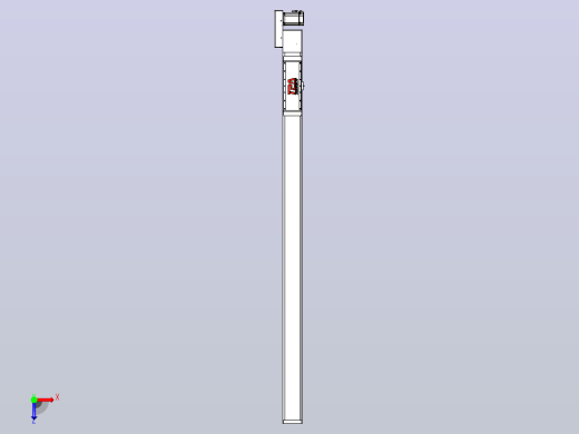 伺服电机集成皮带传动直线执行器TPA-OCB-120-224-L1750-MR-P75-N3俯视缩略图