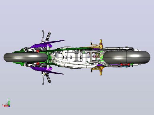 摩托车CATIA V5 r21模型后视缩略图