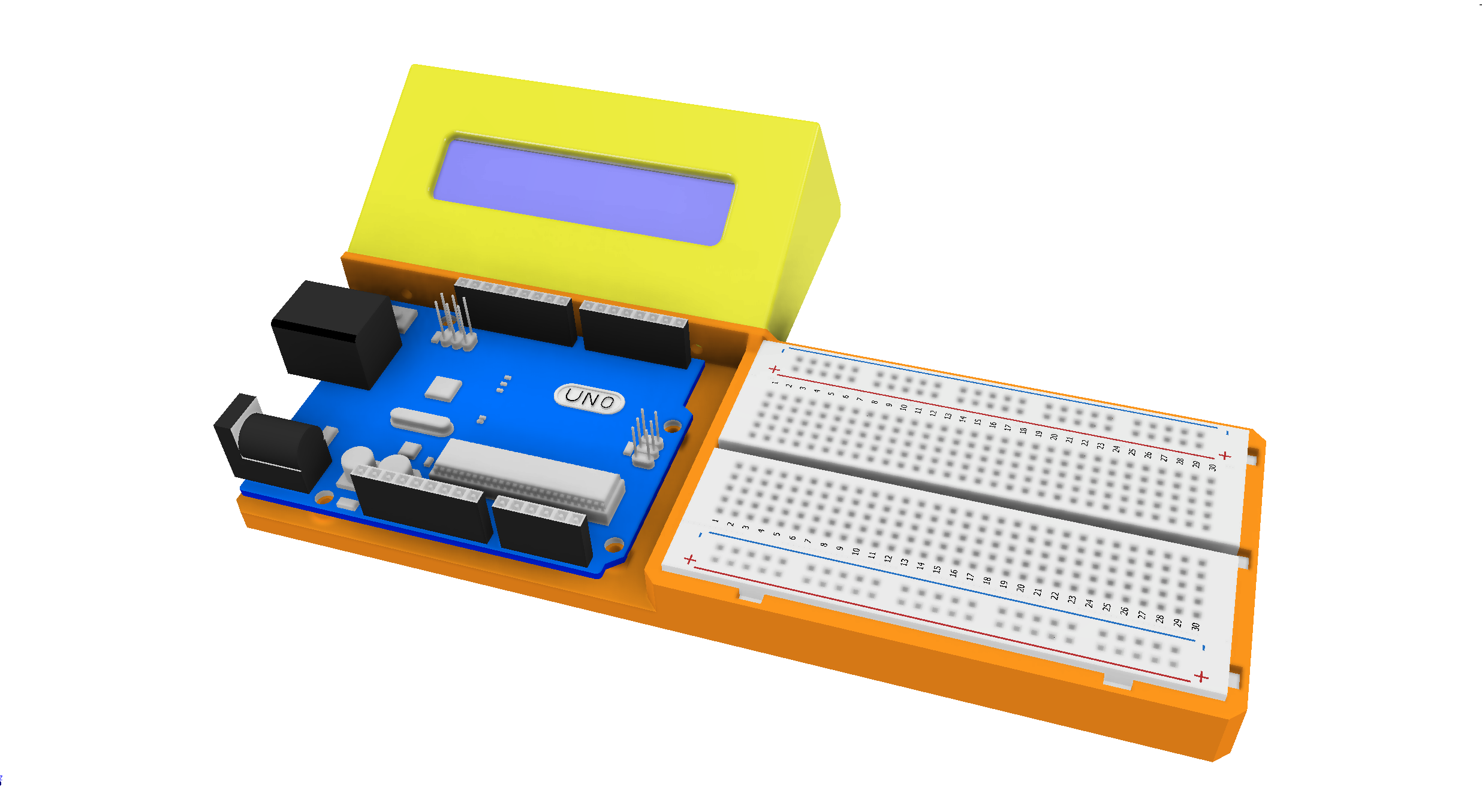 Arduino框架，支持16x2-LCD I2c