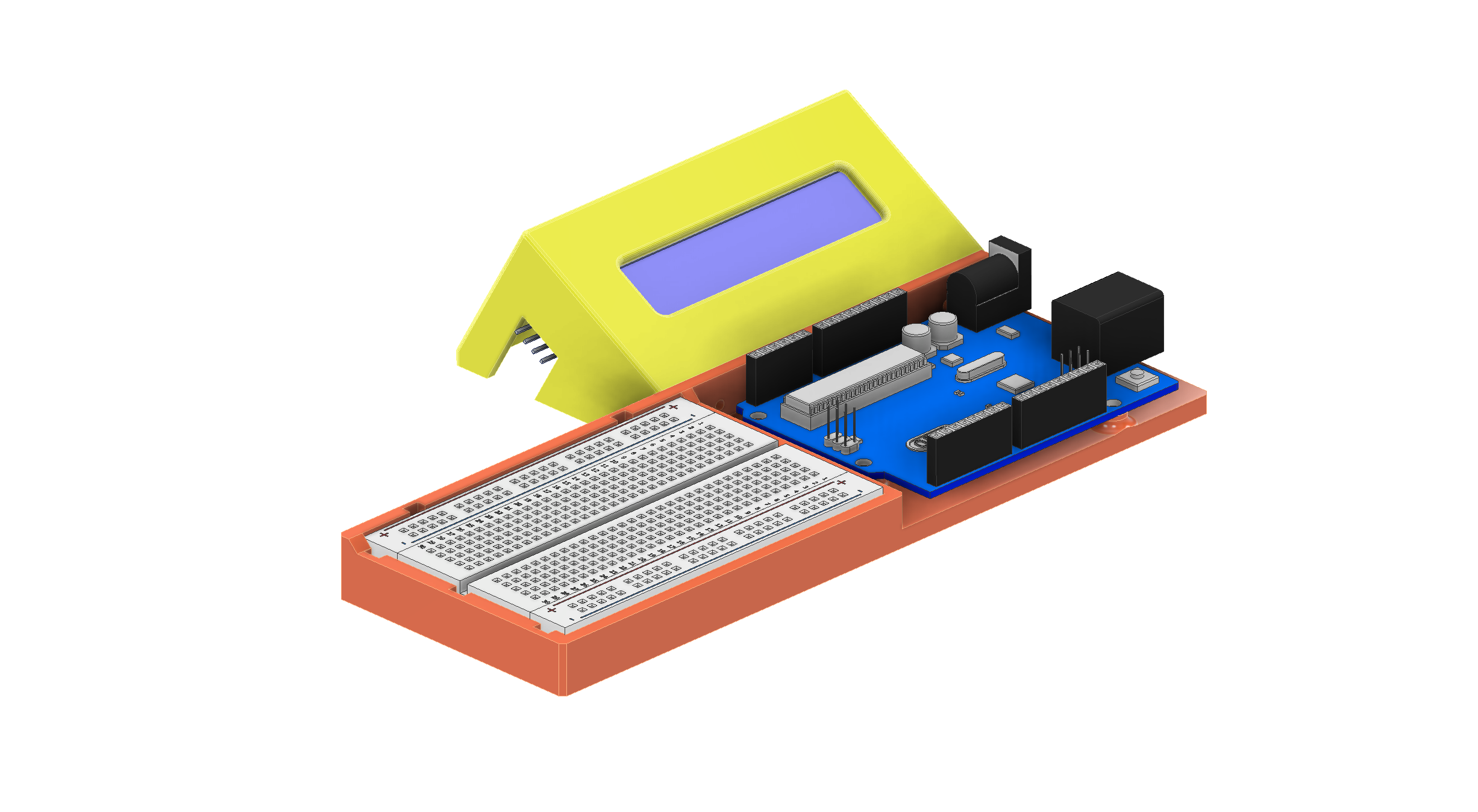 Arduino框架，支持16x2-LCD I2c