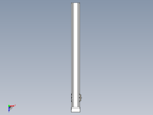 日规模组半封闭丝杆TPA-HNR-65S-1610C-L650-MP-C-P20-N3俯视缩略图