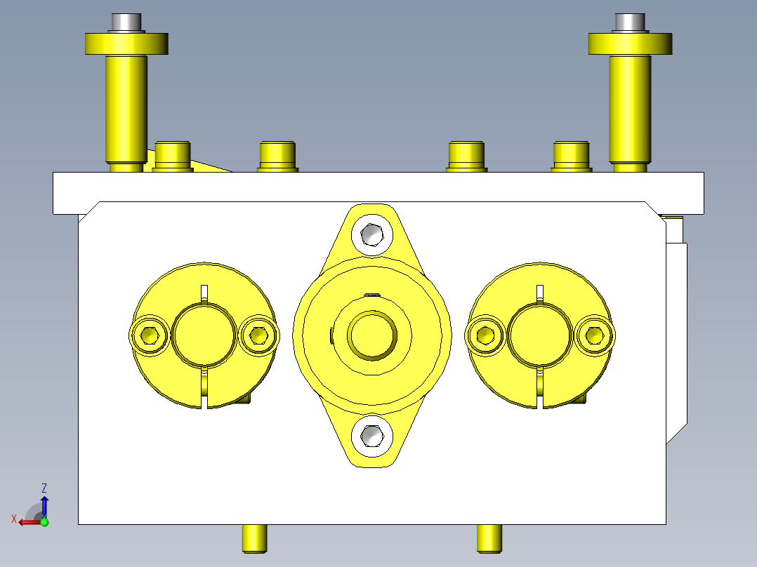 靠边（校准）机构后视图