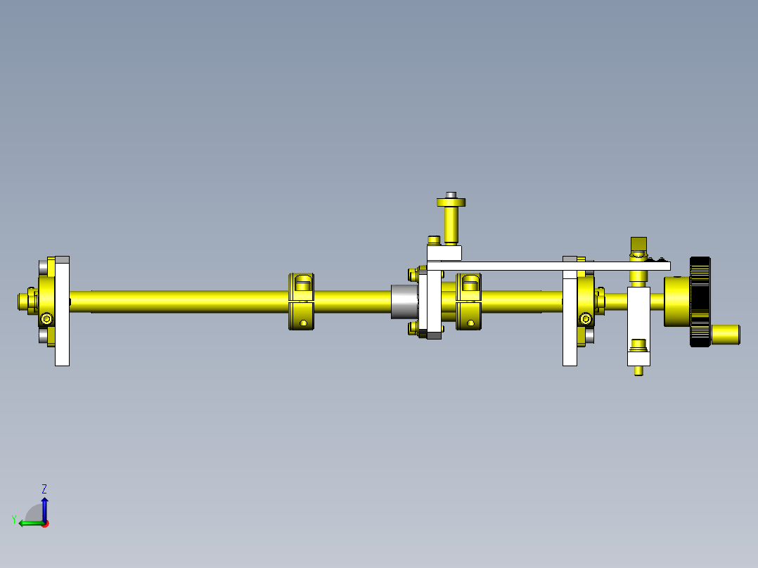 靠边（校准）机构左视图