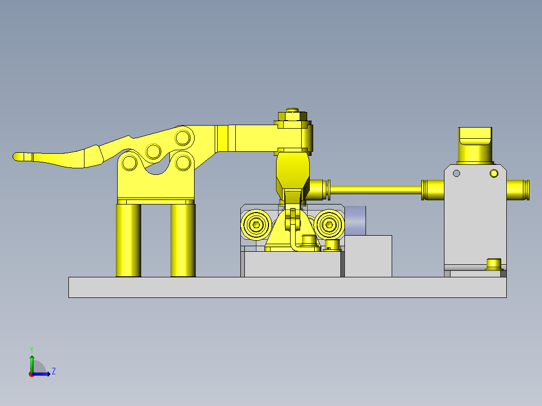 空气流量确认夹具左视图