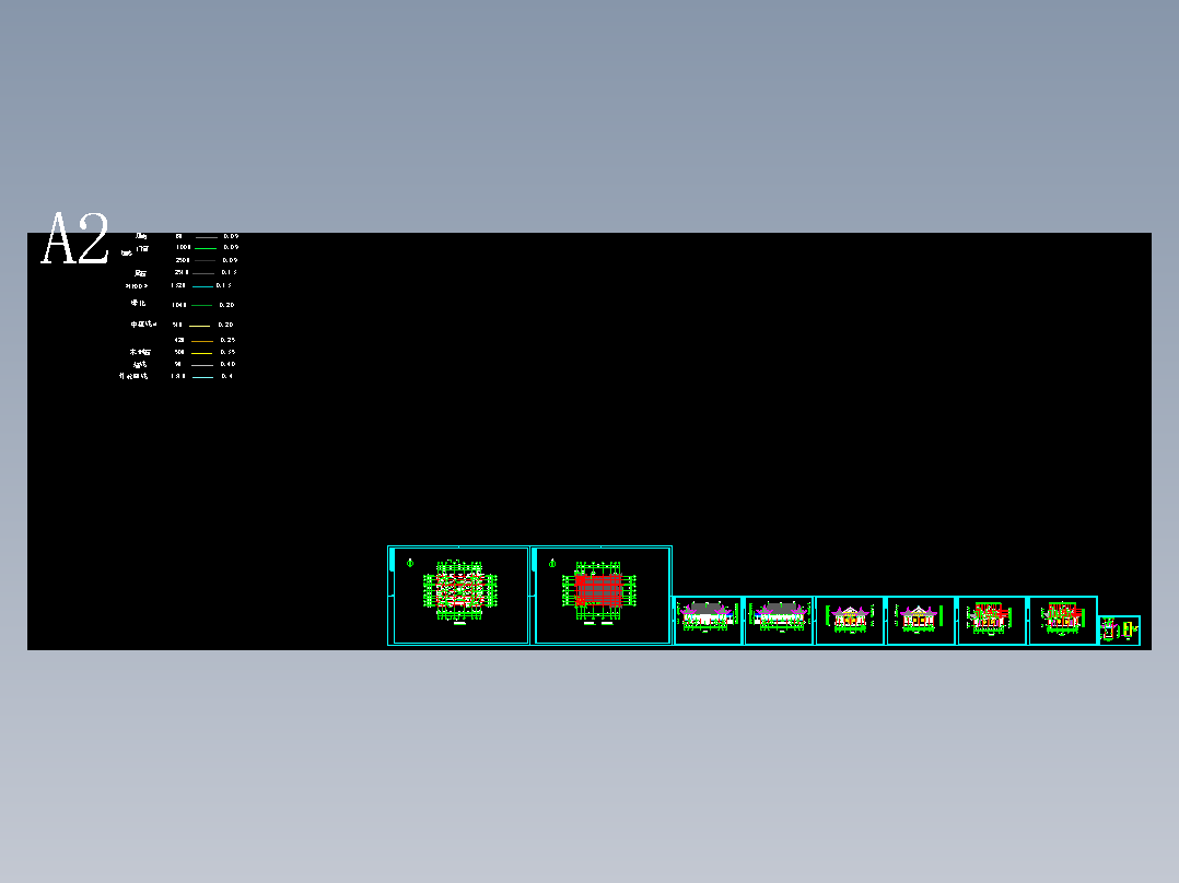 鸳鸯厅四面厅古建筑木结构苏式仿古建筑CAD图纸
