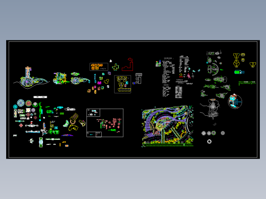 广场铺装CAD平面图地面铺地公园节点图案填充园林景观设计素材