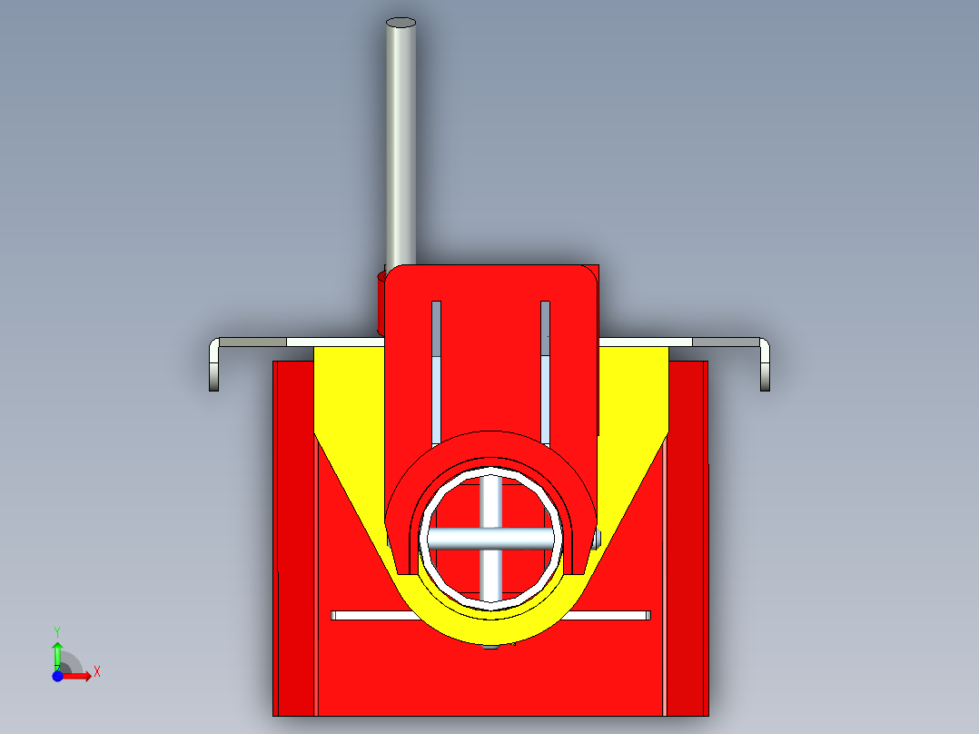 机械升降机构3D模型图纸 STP格式前视图
