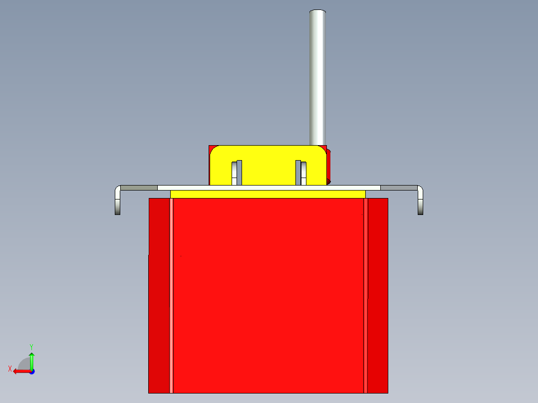 机械升降机构3D模型图纸 STP格式后视图
