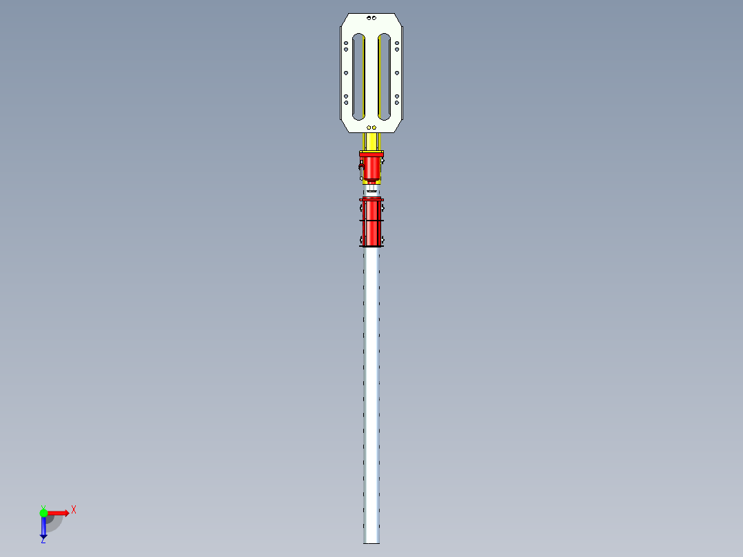 机械升降机构3D模型图纸 STP格式俯视图