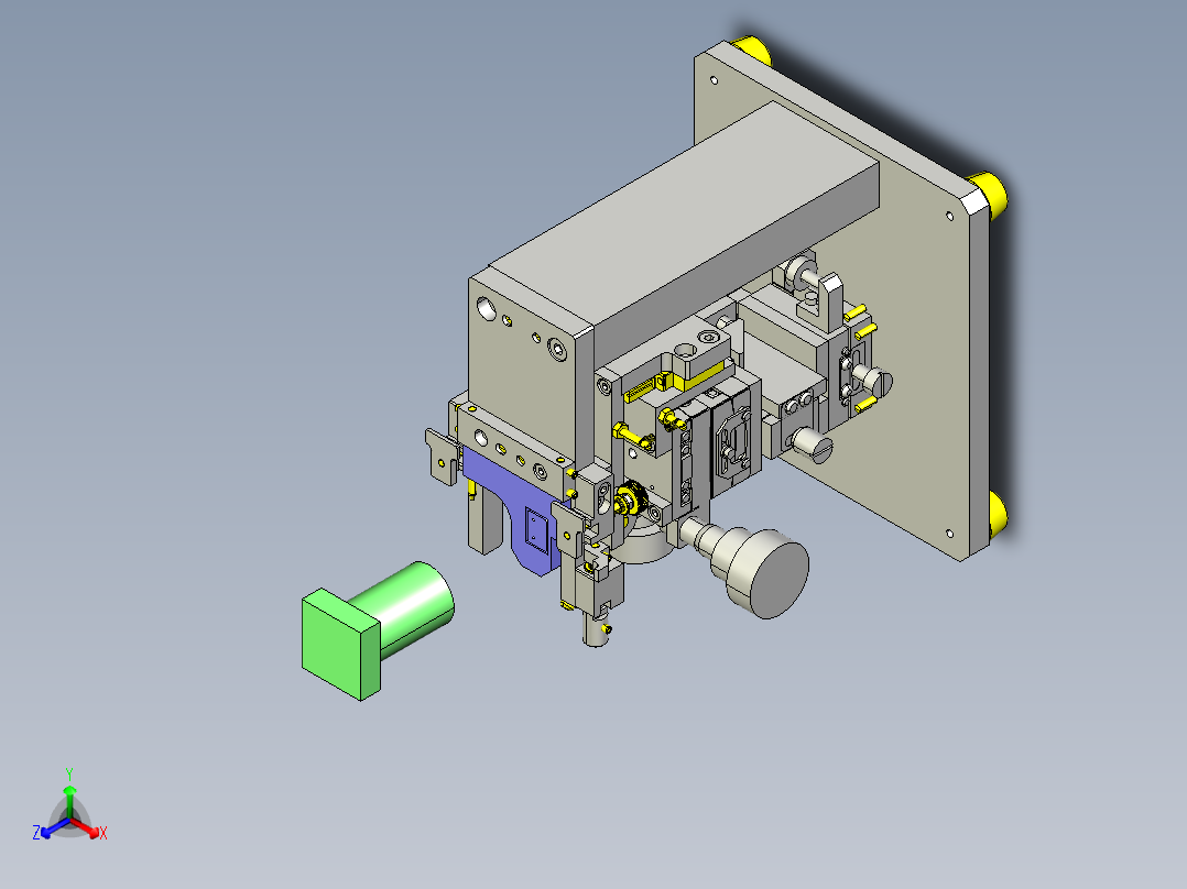 激光头俯仰调整夹具