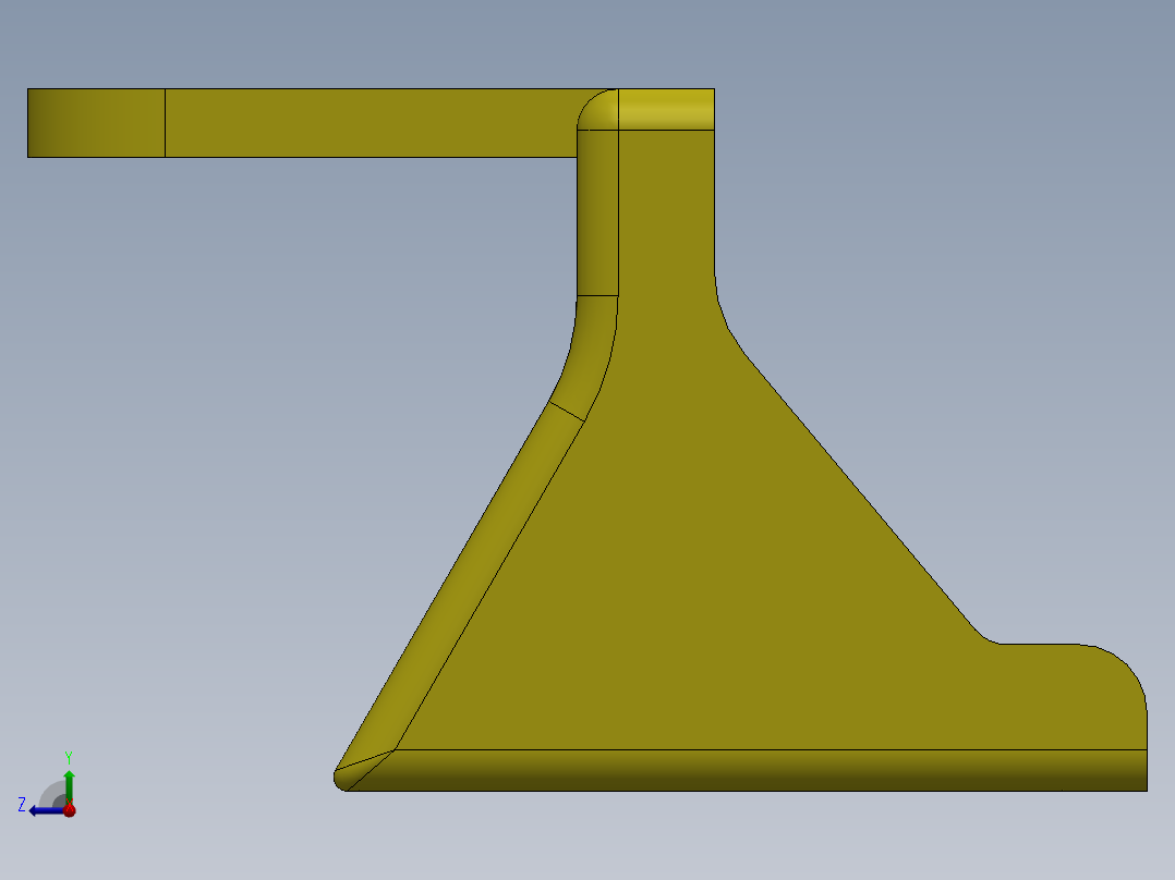 玩具挖掘机模型左视图