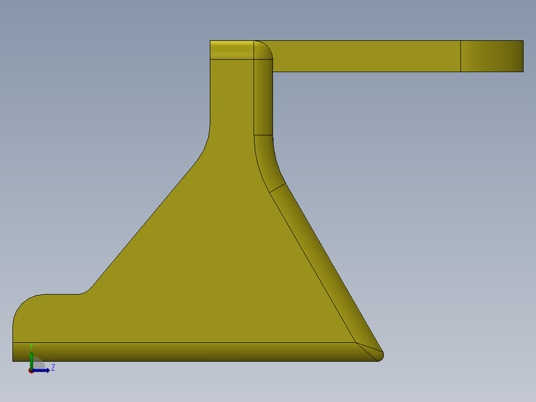 玩具挖掘机模型右视图