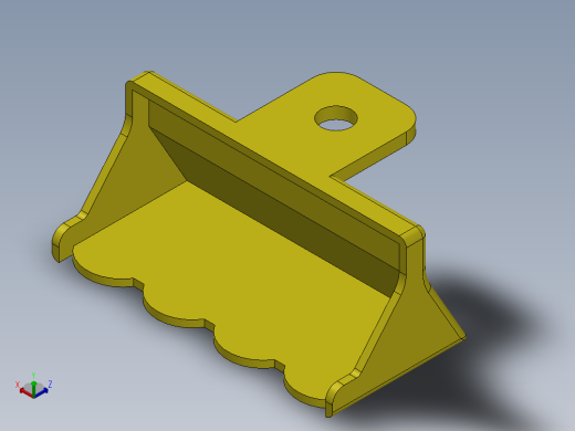 玩具挖掘机模型正等轴测缩略图