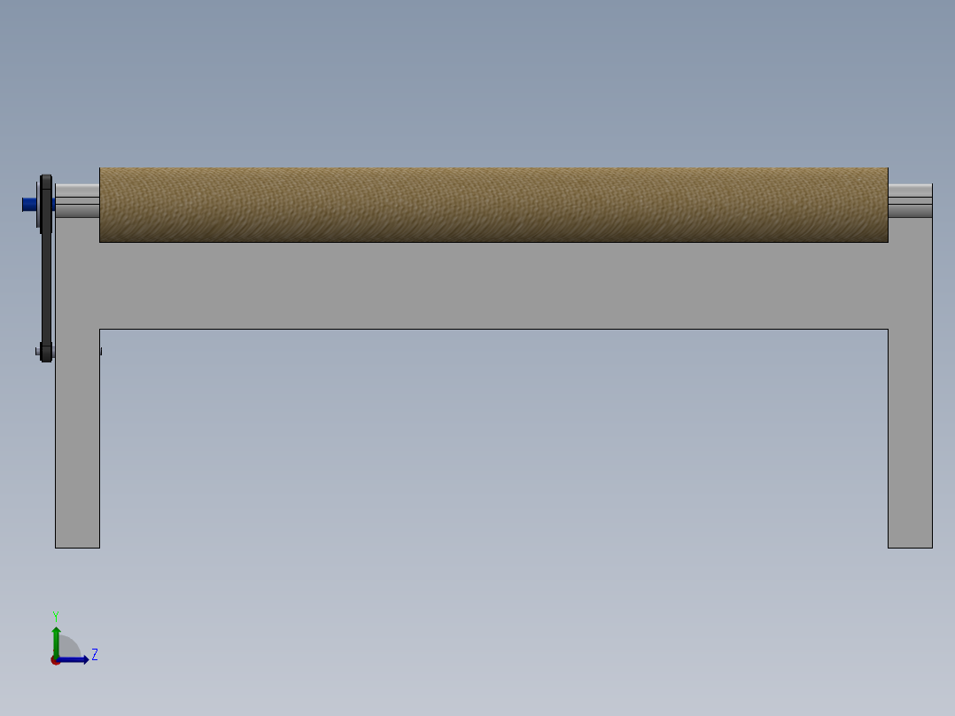 紧急旋转病床左视图