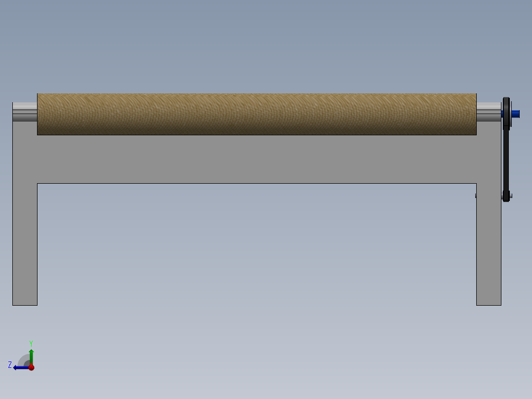 紧急旋转病床右视图