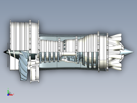 3d-printable-high-bypass-jet-engine-1.snapshot.45前视缩略图