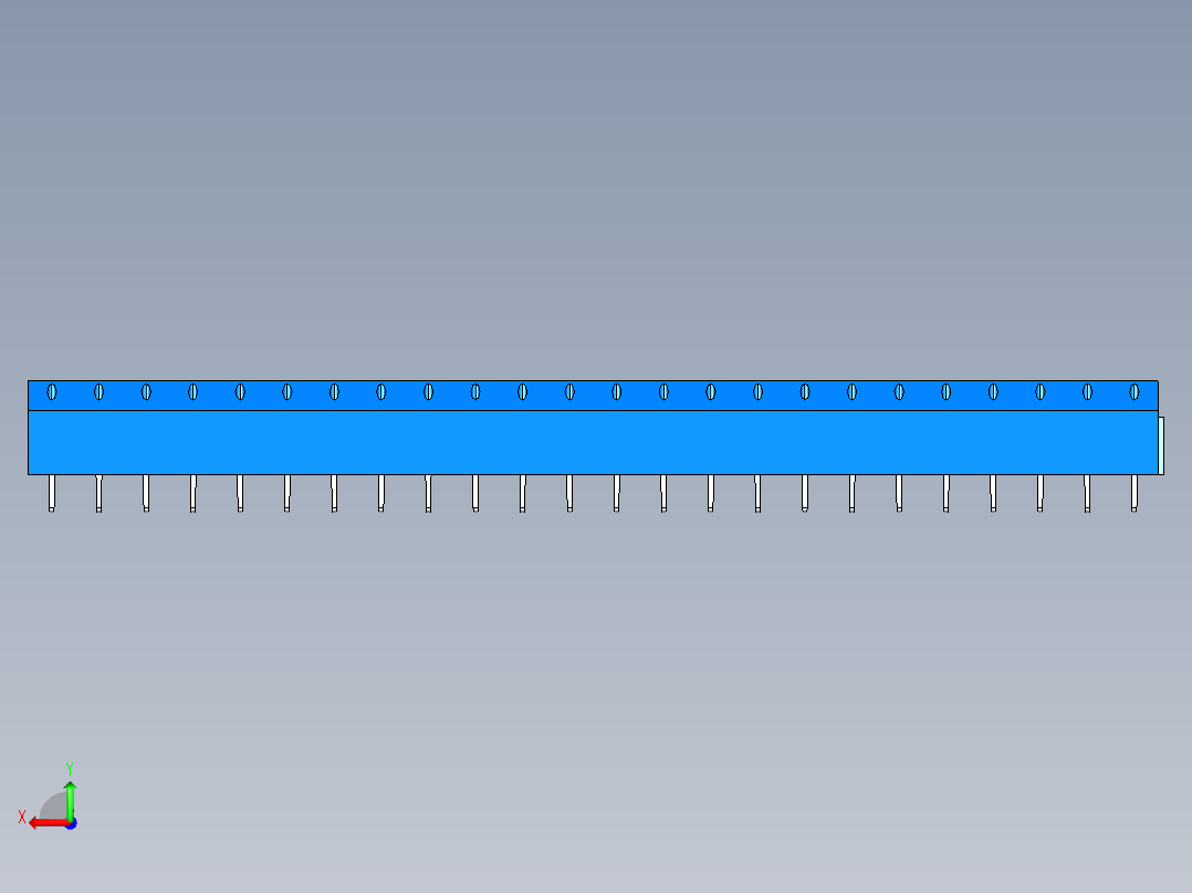 DEGSON DG306 系列 5.0 接线端子-DG306-5.0-24P-12-00AH后视图