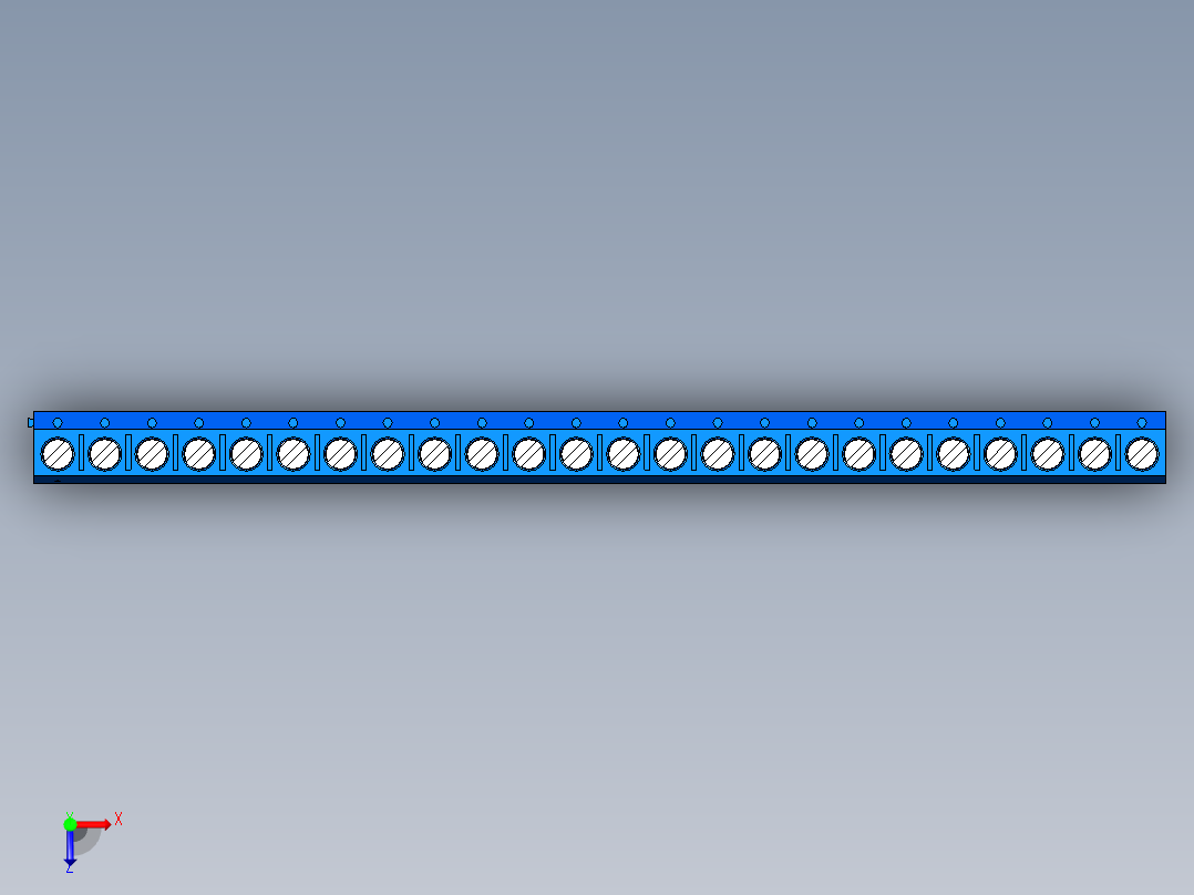 DEGSON DG306 系列 5.0 接线端子-DG306-5.0-24P-12-00AH俯视图