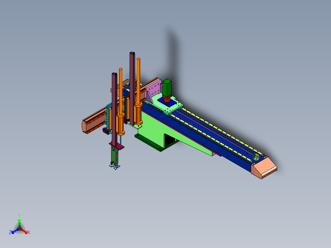 数控车床自动化桁架式机械手