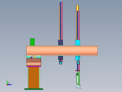 数控车床自动化桁架式机械手左视缩略图