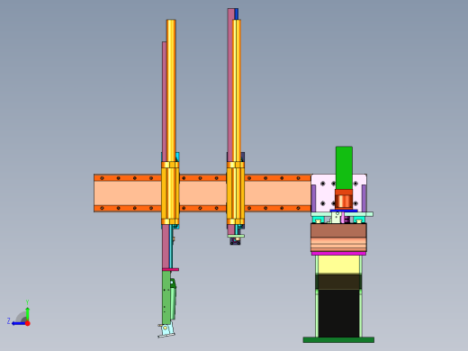 数控车床自动化桁架式机械手右视缩略图