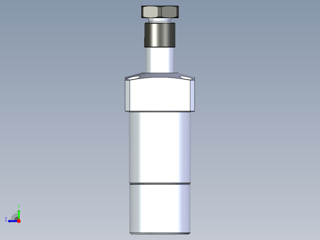 KOSMEKLHA0400-GRN_R01多系列多零件图纸模型右视图