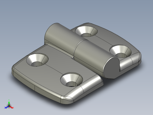 型材-KJN 30-30 DETACHABLE COMBI HINGE RIGHT 095K3030R00正等轴测缩略图
