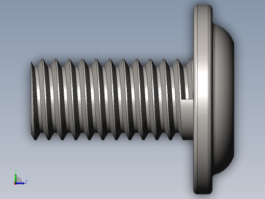 PC主板M3x0.5螺丝左视缩略图