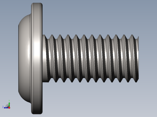 PC主板M3x0.5螺丝右视缩略图