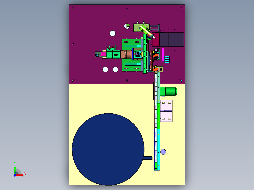 乱序电磁铁合格测试机前视图