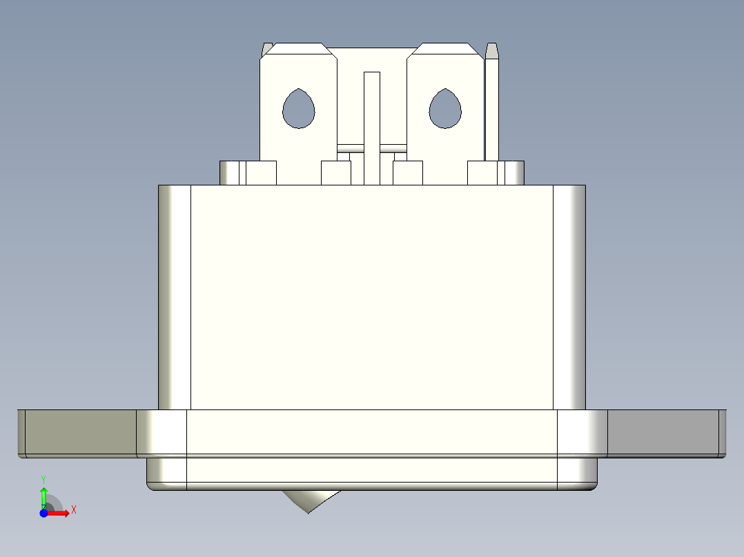 通用IEC插座+开关电源插座前视图