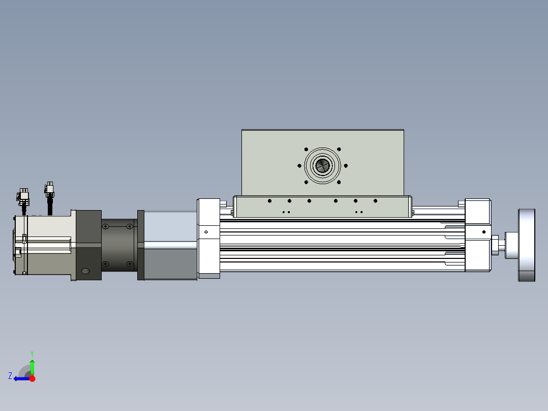 威洛博直线电机模组EB8ZR-L200-S60-RZP75B5K-ZP755K-MS3右视图