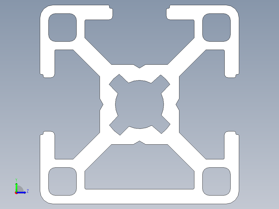 型材-BR 30X30 3N KJN992400.STEP左视图