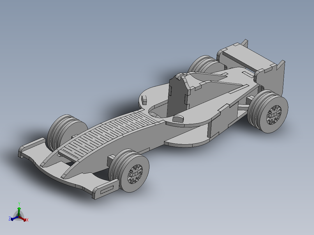 激光下料拼图赛车AutoCAD, Autodesk 3ds Max, OBJ, Parasolid, SOLIDWORKS 2016, STEP _ IGES